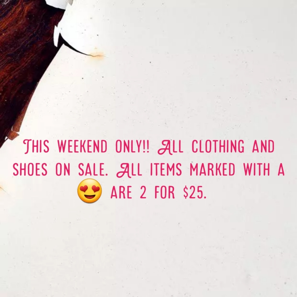 2 for $25 - clothes/shoes